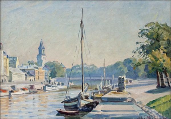 Nakyma Turusta Oil Painting by Ali Munsterhjelm