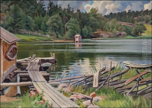 Korppoosta Oil Painting by Ali Munsterhjelm