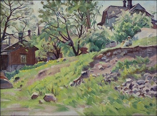 Nummenmaki, Turku Oil Painting by Ali Munsterhjelm