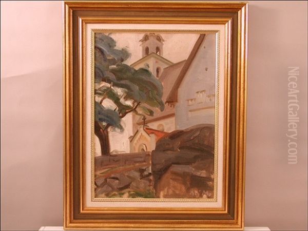 Kirkko Oil Painting by Ali Munsterhjelm