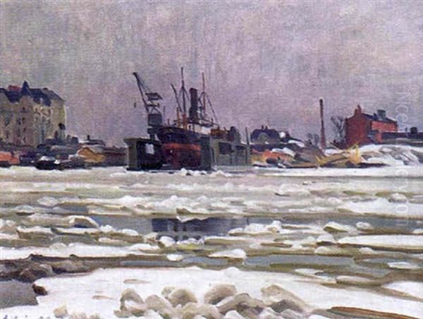 Fran Helsingfors Oil Painting by Ali Munsterhjelm