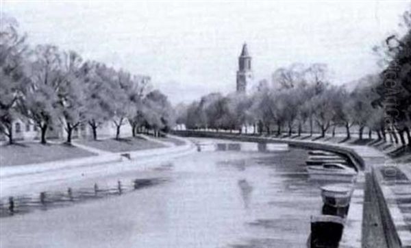 Aura A I Abo Oil Painting by Ali Munsterhjelm