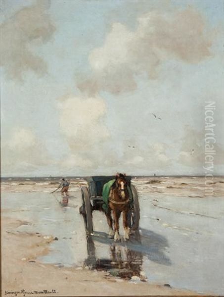 Pecheur De Coquillages Oil Painting by Gerhard Arij Ludwig Morgenstje Munthe