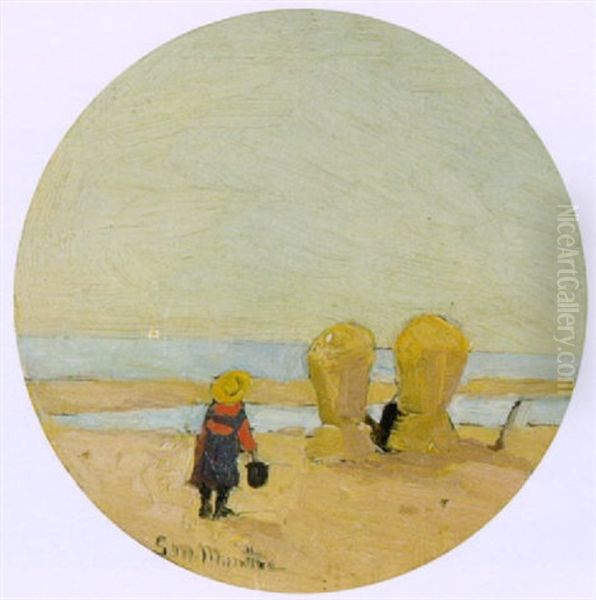 Sommer Oil Painting by Gerhard Arij Ludwig Morgenstje Munthe