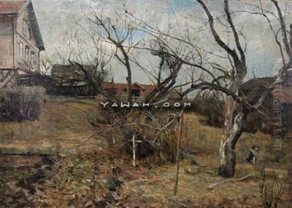 Vaar Oil Painting by Gerhard Munthe