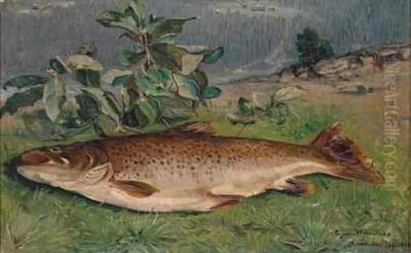 Orret Oil Painting by Gerhard Munthe