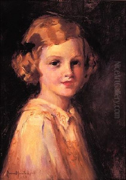Portrait Of Mary Scott Fry Oil Painting by Laura Adeline Muntz-Lyall