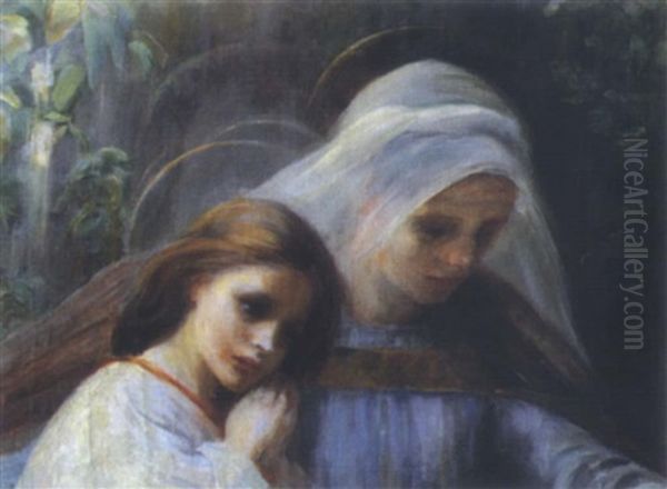 Repose Oil Painting by Laura Adeline Muntz-Lyall