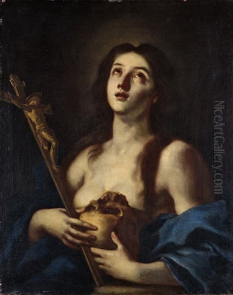 Maddalena Penitente Oil Painting by Francesco de Mura