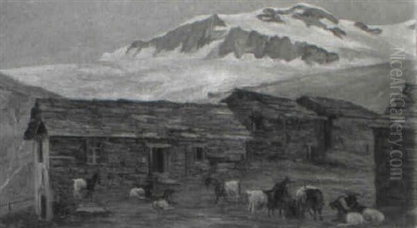 Kaltwanngletscher Oil Painting by Bernard de Muralt