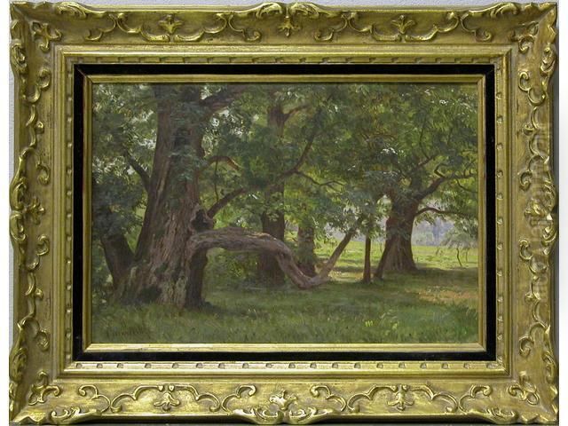 Sous-bois Oil Painting by Emile ( Jean Baptiste Philippe) Bin