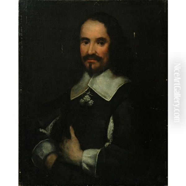 Portrait Of Gentleman, Said To Be Don Andres De Andrade Y La Cal Oil Painting by Bartolome Esteban Murillo