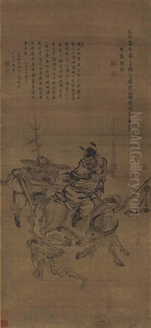 Zhong Kui Oil Painting by Liu Bin