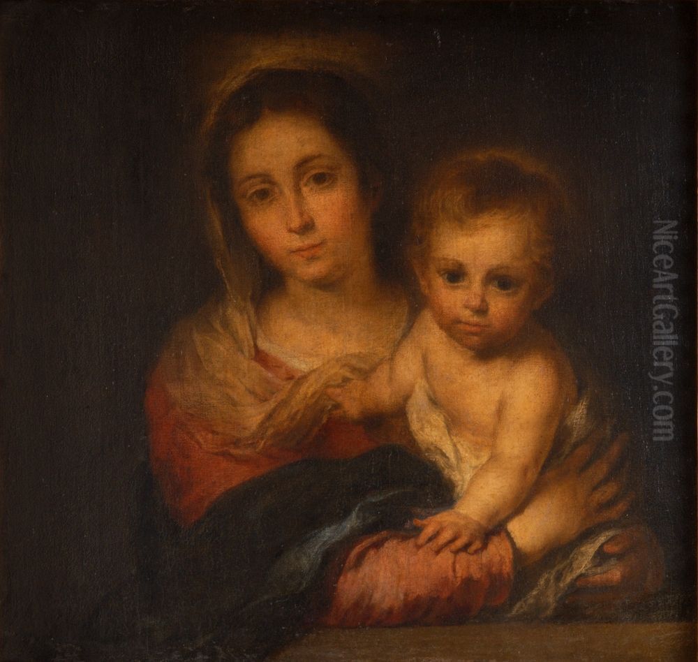 Virgen De La Servilleta Oil Painting by Bartolome Esteban Murillo