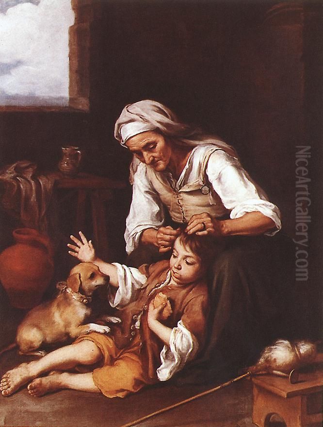 The Toilette Oil Painting by Bartolome Esteban Murillo