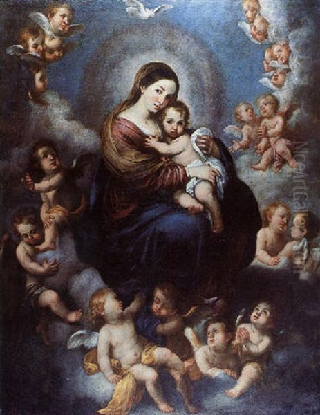 Exaltacion De Maria Oil Painting by Bartolome Esteban Murillo