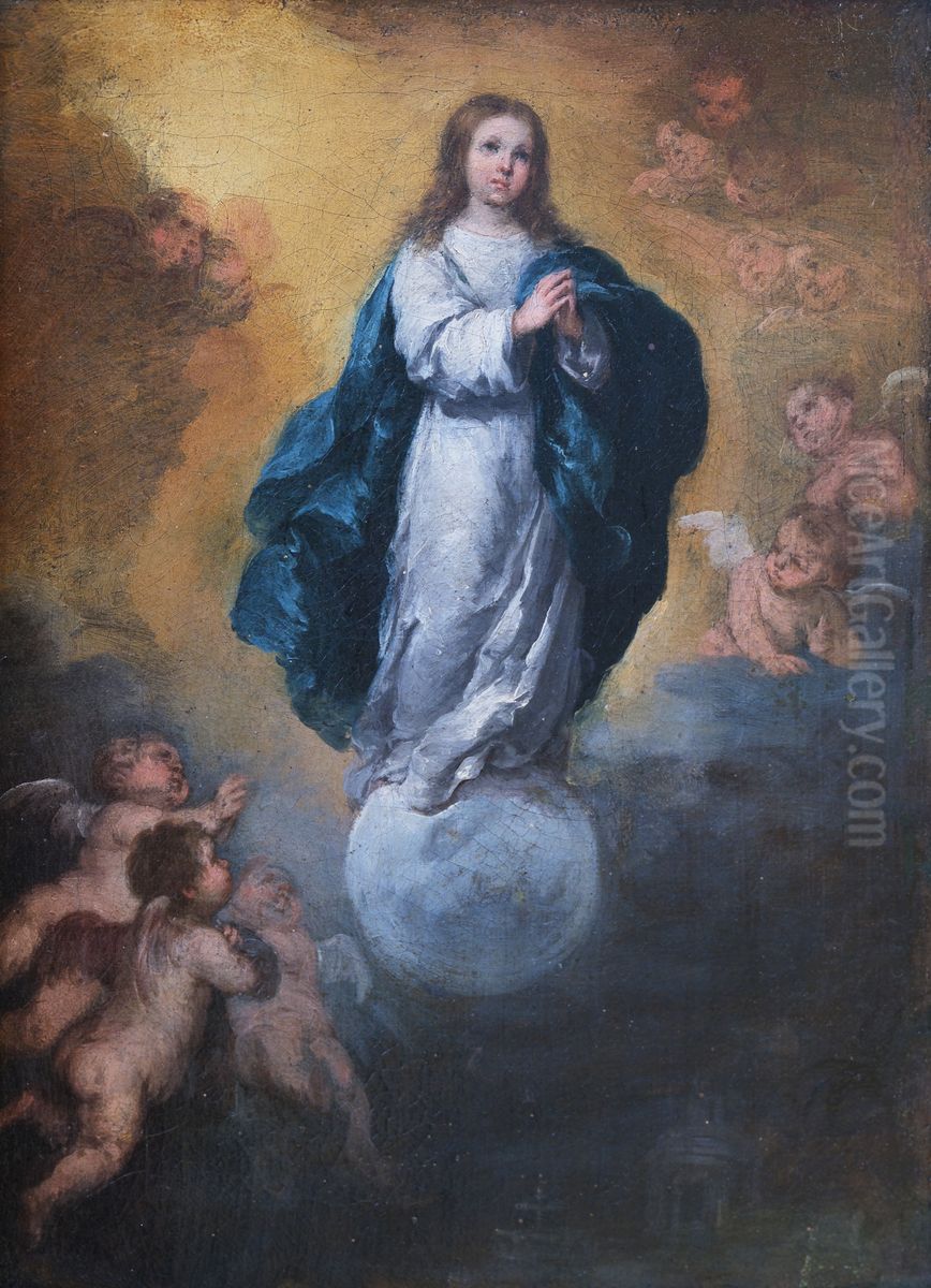 L'immaculee Conception Oil Painting by Bartolome Esteban Murillo