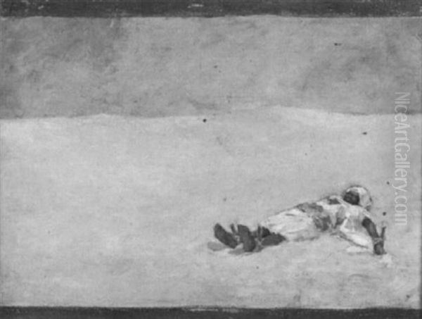 In The Desert Oil Painting by Hermann Dudley Murphy