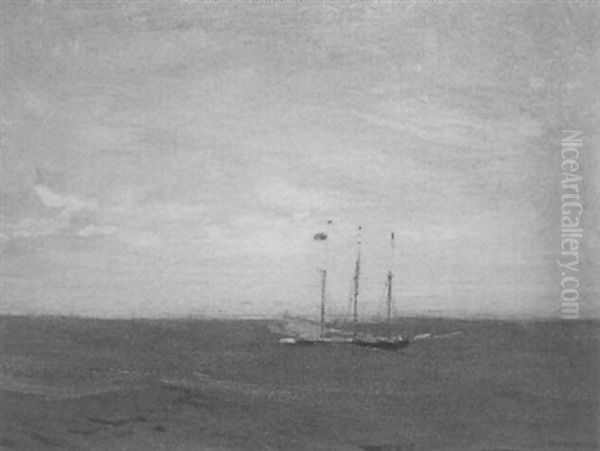 The Sinking Schooner Oil Painting by Hermann Dudley Murphy