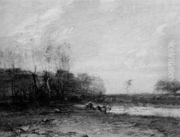 The Pond Oil Painting by John Francis Murphy