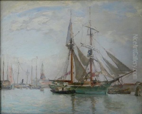 Venetian Scene Oil Painting by Sir David Murray