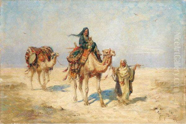 La Caravane Oil Painting by Tony Binder