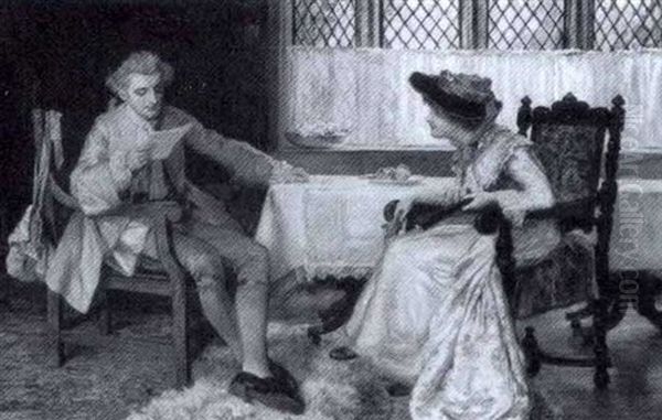 The Governess Reference Oil Painting by Francis Sydney Muschamp