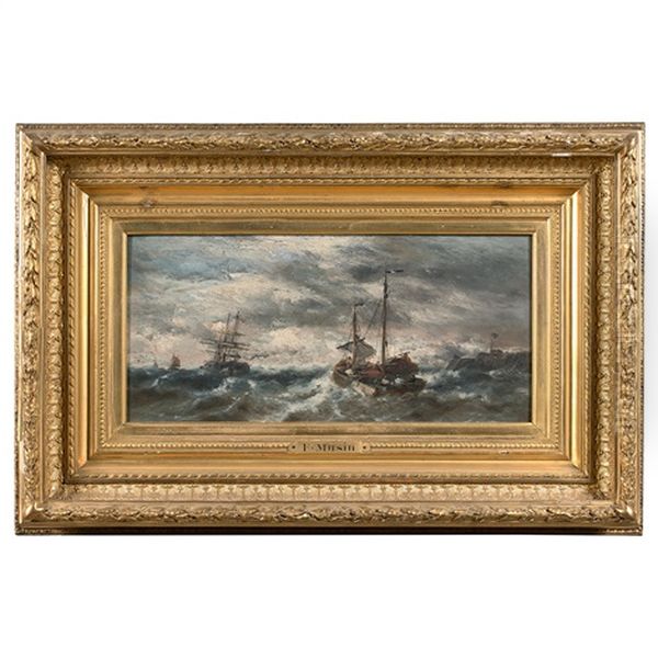 Marine Oil Painting by Francois-Etienne Musin