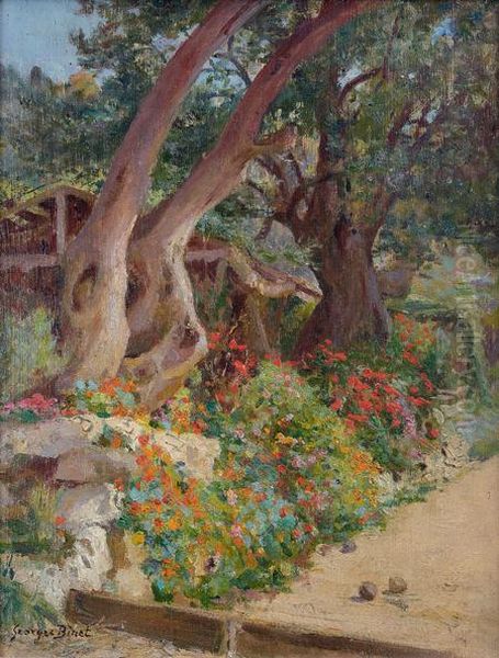 La Partie De Boules Oil Painting by Georges Binet