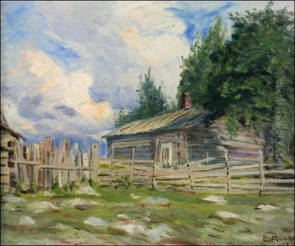 Ukkospilvia Oil Painting by Elias Muukka