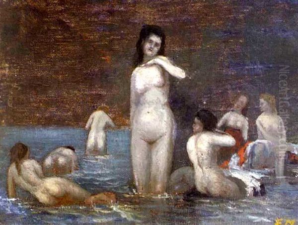 Iltauinti Oil Painting by Elias Muukka