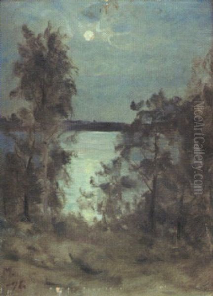 Mansken Oil Painting by Elias Muukka