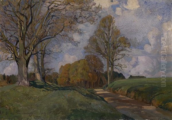 The Road From Altenkirchen Oil Painting by Ivan Myasoedov