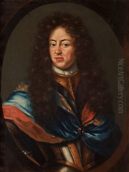 King Karl Xi (1655-1697) Oil Painting by Martin Ii Mytens