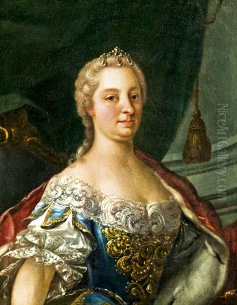Maria Terezia Portreja Oil Painting by Martin Ii Mytens