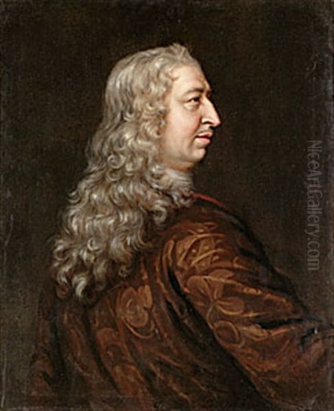 Riksguardian Balthasar Grill Oil Painting by Martin Ii Mytens