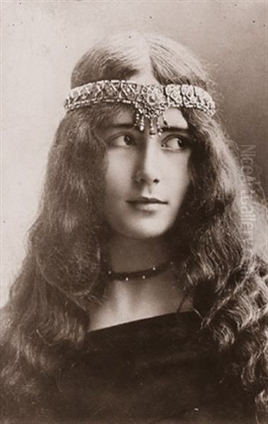 Cleo De Merode (franzosische Ballerina Und Variete-tanzerin Mit Kontakten Zu Beruhmten Mannern, Paris) Oil Painting by Paul Nadar