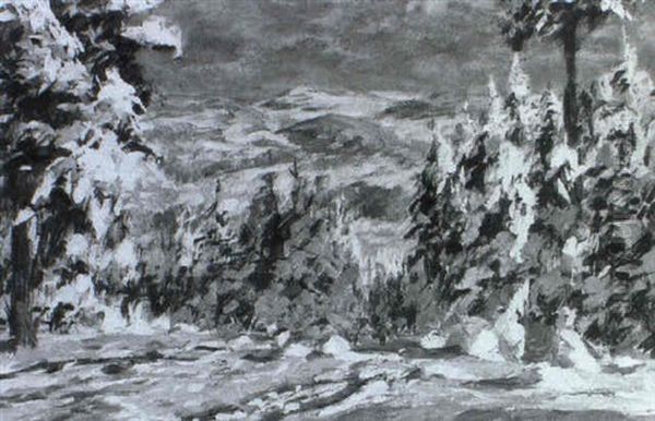 Schneelast- Winter Im Hochschwarzwald Oil Painting by Wilhelm Nagel