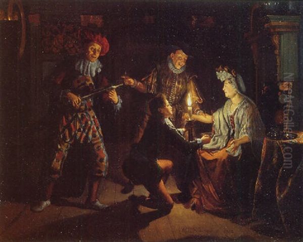 The Doctor's Visit Oil Painting by Matthys Naiveu