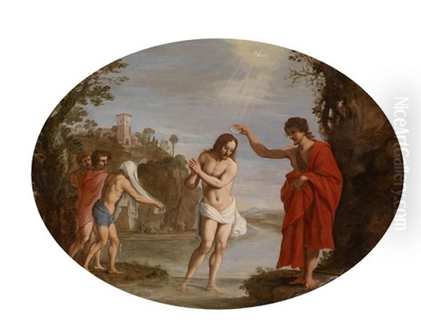 Die Taufe Christi Oil Painting by Filippo Napoletano