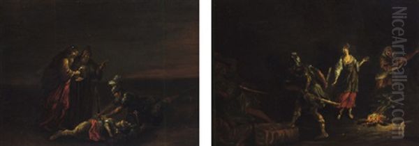 Isabella Rescued By Orlando Oil Painting by Filippo Napoletano