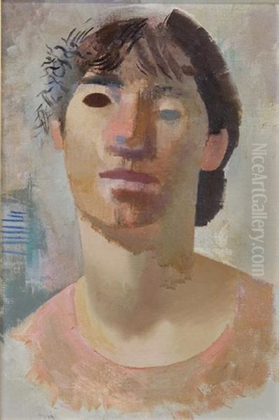 Portrait Of A Man 1927 Oil Painting by Willard Nash