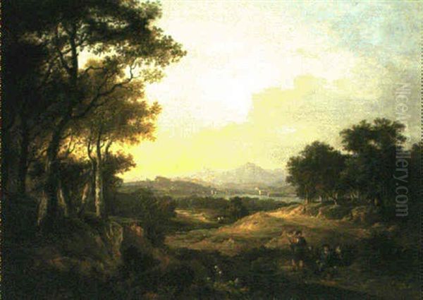 Near Ellen's Isle Oil Painting by Alexander Nasmyth