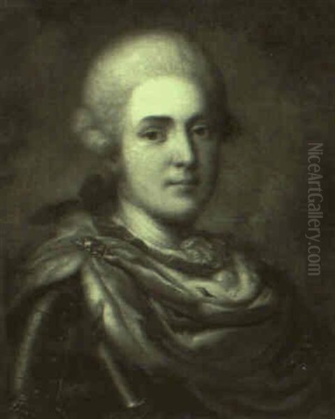 Portrait Of Prince Eugene Oil Painting by Jean Marc Nattier