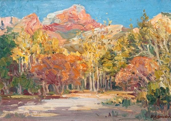 Autumn In Hex River Oil Painting by Pieter Hugo Naude