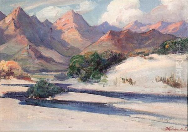 Sandwal Langs Breerivier Oil Painting by Pieter Hugo Naude