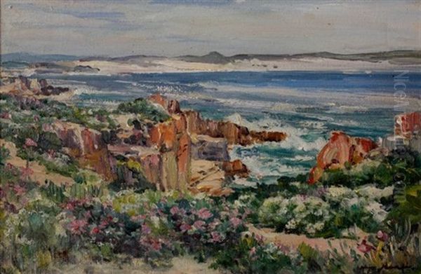 View Across The Bay, Hermanus Oil Painting by Pieter Hugo Naude