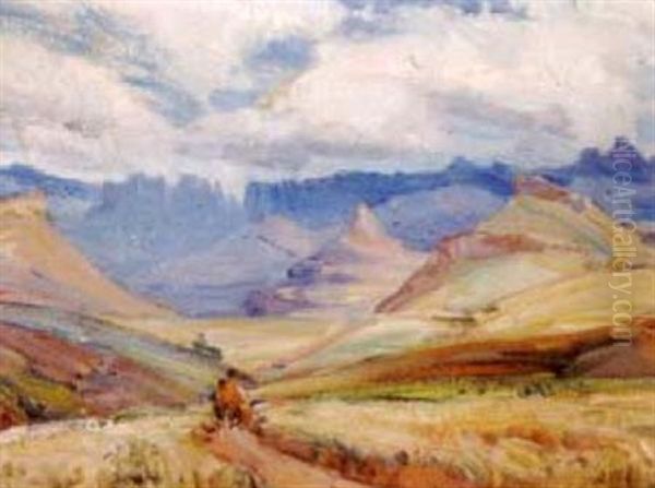 Worcester Mountains Oil Painting by Pieter Hugo Naude