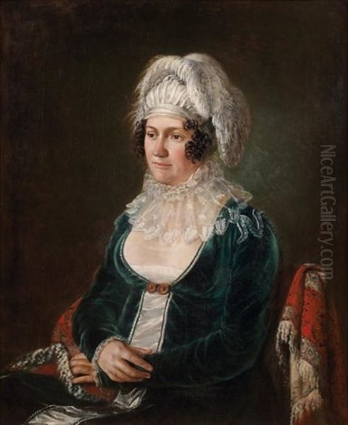 Portrait De Femme Assise Oil Painting by Francois-Joseph Navez