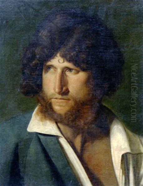 Portrait D'homme Barbu Oil Painting by Francois-Joseph Navez